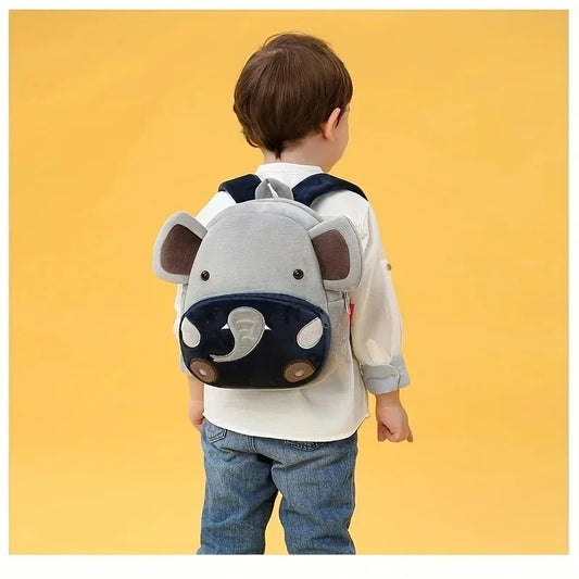 Personalized Name Elephant Plush Backpack - Cute Animal Design for Kids, Customizable for Boys & Girls, Ideal for Kindergarten,
