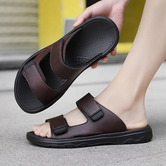 Men´s Retro Comfortable Casual Sandals leather Flip Flops