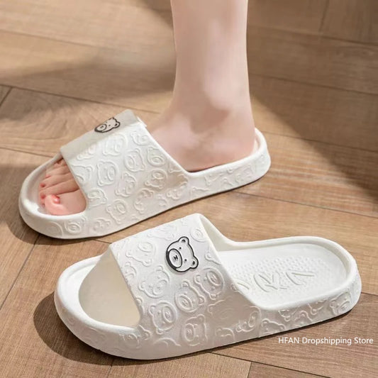 Women's Flat Slippers Solid Color