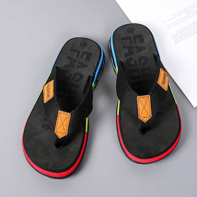 High Quality Green Men Flip-Flop Non-slip Slippers