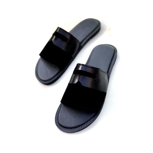 10K Suede Leather Slipper - Flat Heel