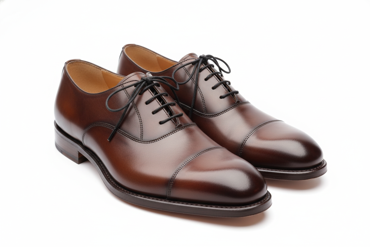 Foreign Men Lace Up Shoes