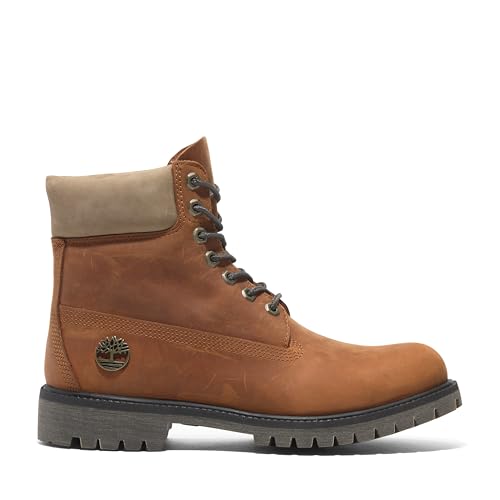 Timberland Men's Premium 6 Inch Lace Up Waterproof Boot, Wheat-NEW 2024, 10 Medium