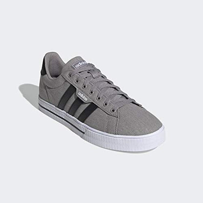 adidas Men's Daily 3.0 Skate Shoe, Dove Grey/Core Black/Cloud White, 10