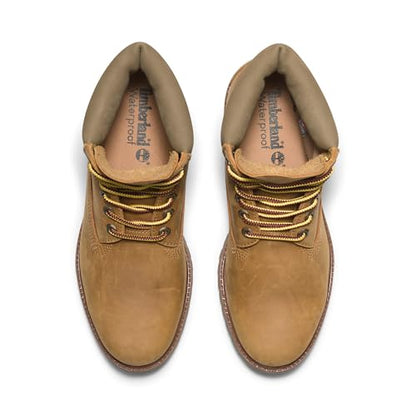 Timberland Men's Premium 6 Inch Lace Up Waterproof Boot, Wheat-NEW 2024, 10 Medium