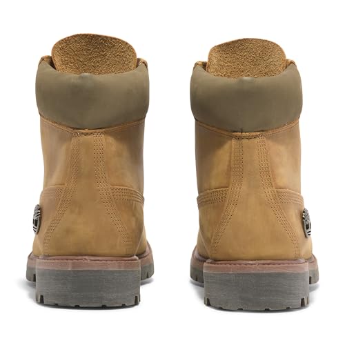 Timberland Men's Premium 6 Inch Lace Up Waterproof Boot, Wheat-NEW 2024, 10 Medium