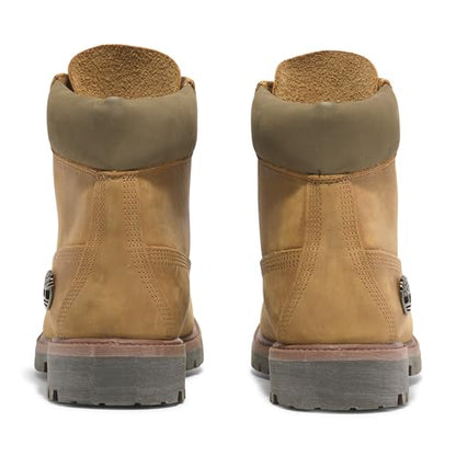 Timberland Men's Premium 6 Inch Lace Up Waterproof Boot, Wheat-NEW 2024, 10 Medium