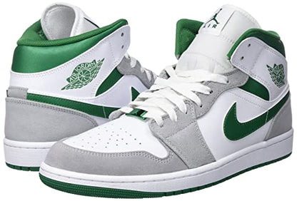 Air Jordan 1 Mid SE Men's Shoes (HV0789-010, Black/White/Metallic Gold/Metallic Silver) Size 11