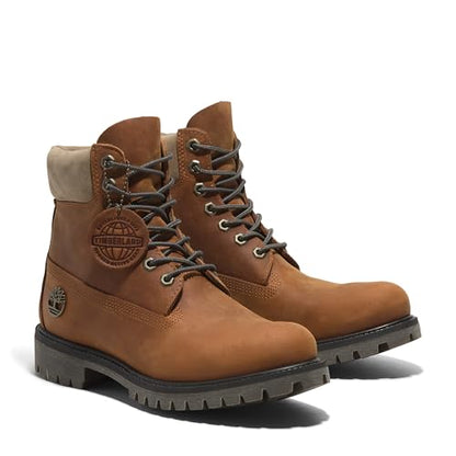 Timberland Men's Premium 6 Inch Lace Up Waterproof Boot, Wheat-NEW 2024, 10 Medium