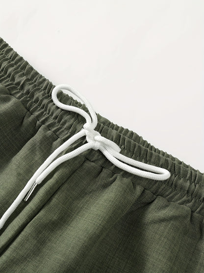 Men's Button-Up Long Sleeve Shirt & Pants Set