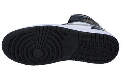 Air Jordan 1 Mid SE Men's Shoes (HV0789-010, Black/White/Metallic Gold/Metallic Silver) Size 11