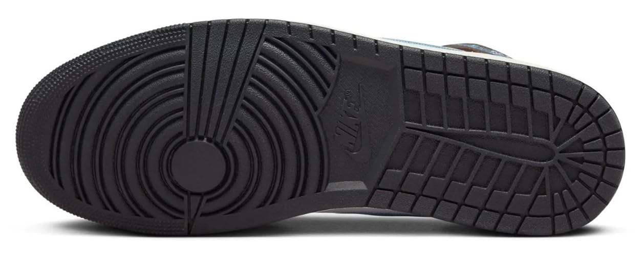 Air Jordan 1 Mid SE Men's Shoes (HV0789-010, Black/White/Metallic Gold/Metallic Silver) Size 11