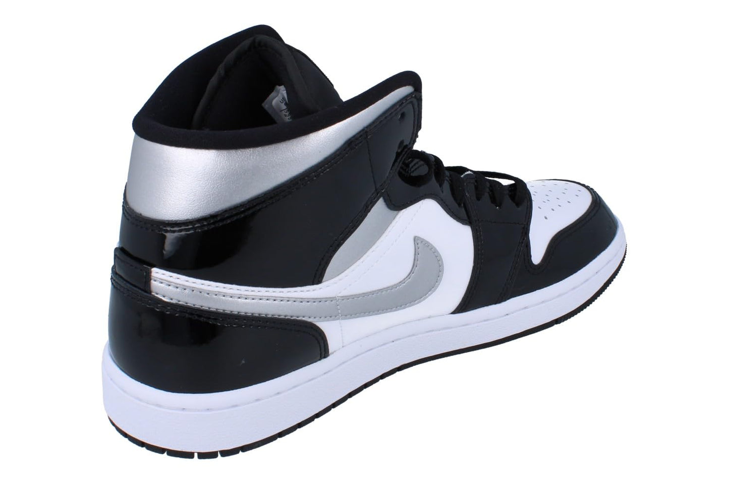Air Jordan 1 Mid SE Men's Shoes (HV0789-010, Black/White/Metallic Gold/Metallic Silver) Size 11