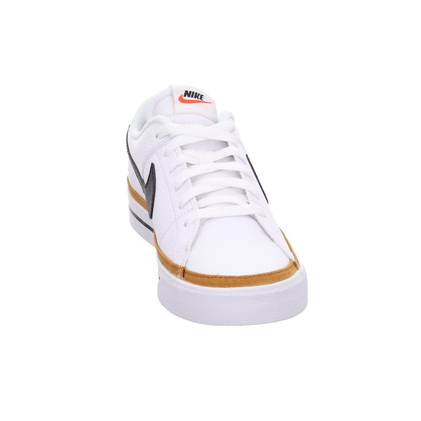 Nike Men's Court Legacy Gymnastics Shoe, White Black Desert Ochre Gum Light Brown, 10 UK