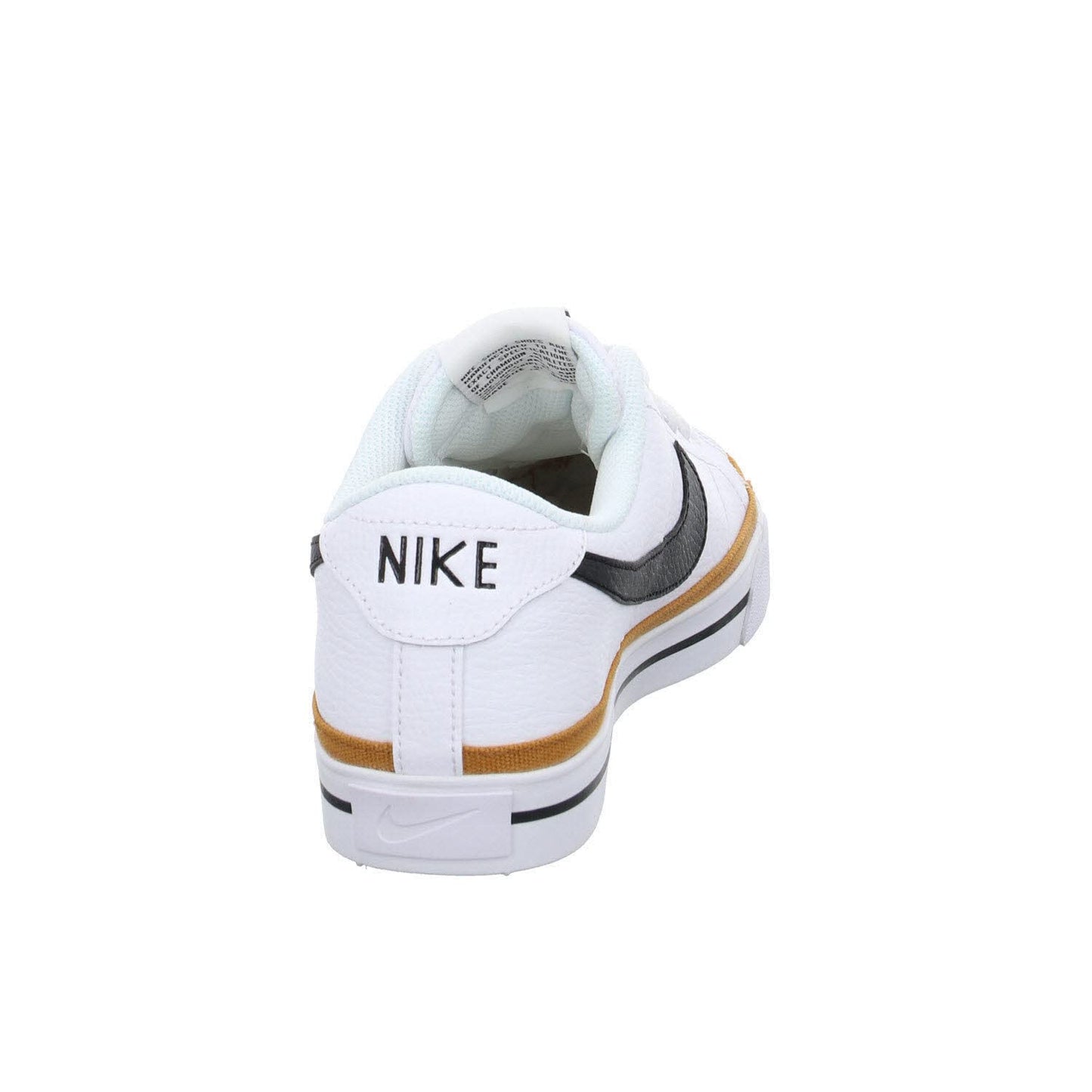 Nike Men's Court Legacy Gymnastics Shoe, White Black Desert Ochre Gum Light Brown, 10 UK