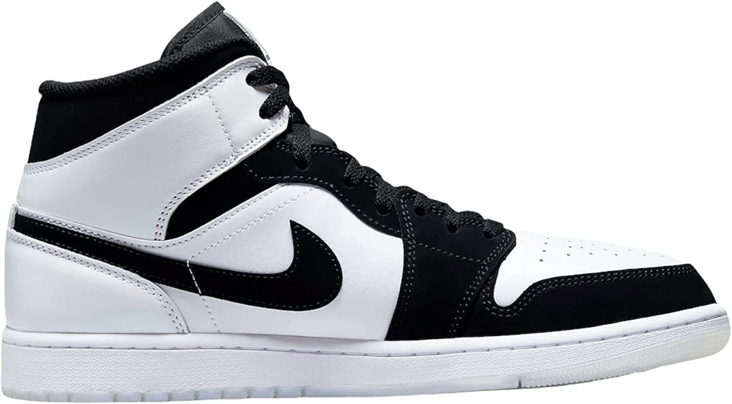 Air Jordan 1 Mid SE Men's Shoes (HV0789-010, Black/White/Metallic Gold/Metallic Silver) Size 11