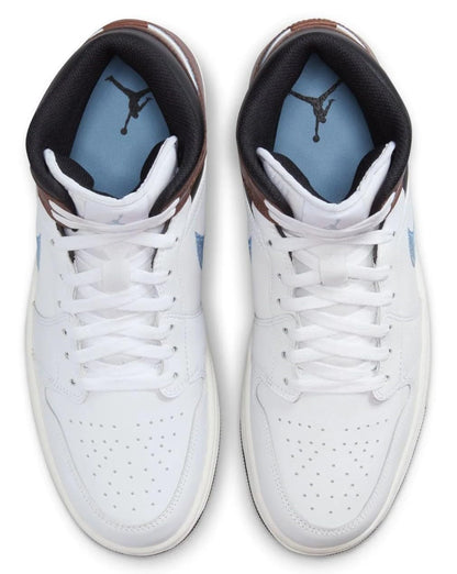 Air Jordan 1 Mid SE Men's Shoes (HV0789-010, Black/White/Metallic Gold/Metallic Silver) Size 11