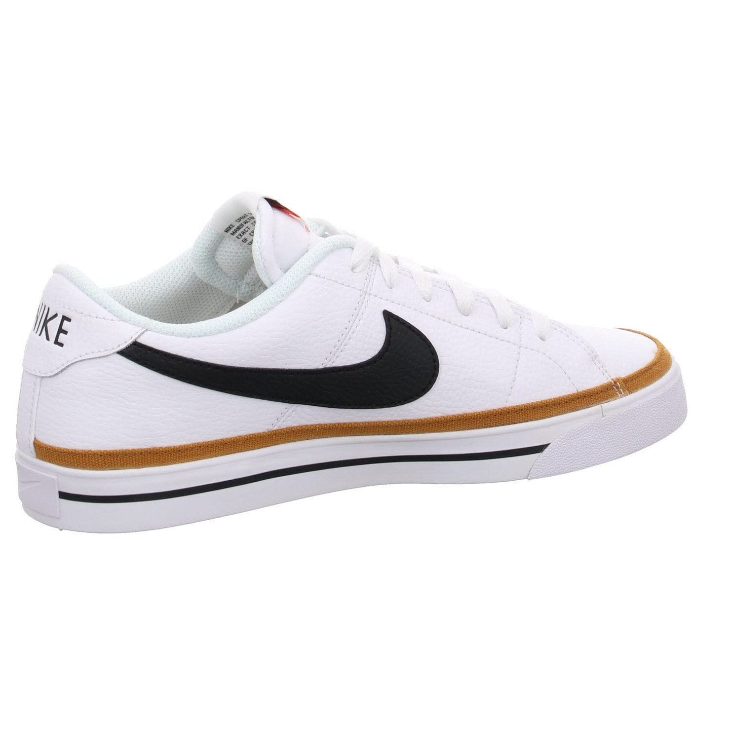 Nike Men's Court Legacy Gymnastics Shoe, White Black Desert Ochre Gum Light Brown, 10 UK
