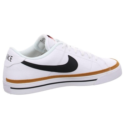 Nike Men's Court Legacy Gymnastics Shoe, White Black Desert Ochre Gum Light Brown, 10 UK