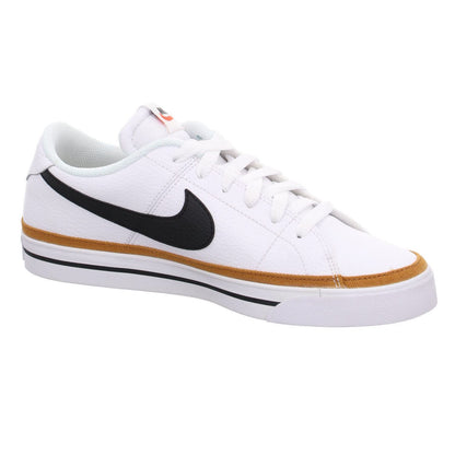 Nike Men's Court Legacy Gymnastics Shoe, White Black Desert Ochre Gum Light Brown, 10 UK