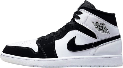 Air Jordan 1 Mid SE Men's Shoes (HV0789-010, Black/White/Metallic Gold/Metallic Silver) Size 11
