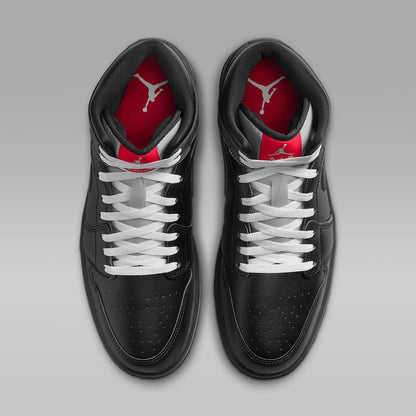 Air Jordan 1 Mid SE Men's Shoes (HV0789-010, Black/White/Metallic Gold/Metallic Silver) Size 11