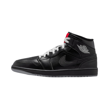 Air Jordan 1 Mid SE Men's Shoes (HV0789-010, Black/White/Metallic Gold/Metallic Silver) Size 11