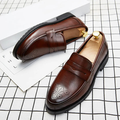 High Quality Height Men Leather Oxford Shoes