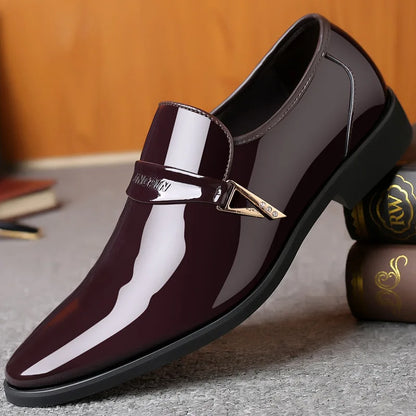 Black Casual Business Slip on Loafers