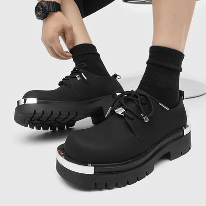 New Good Quality Fashion Platform Men Leather Shoes Comfort Large Size British Style Men Formal Shoes