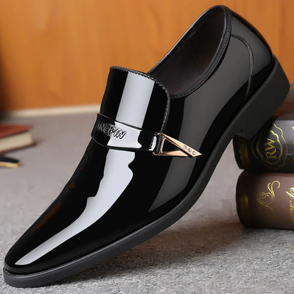 Black Casual Business Slip on Loafers