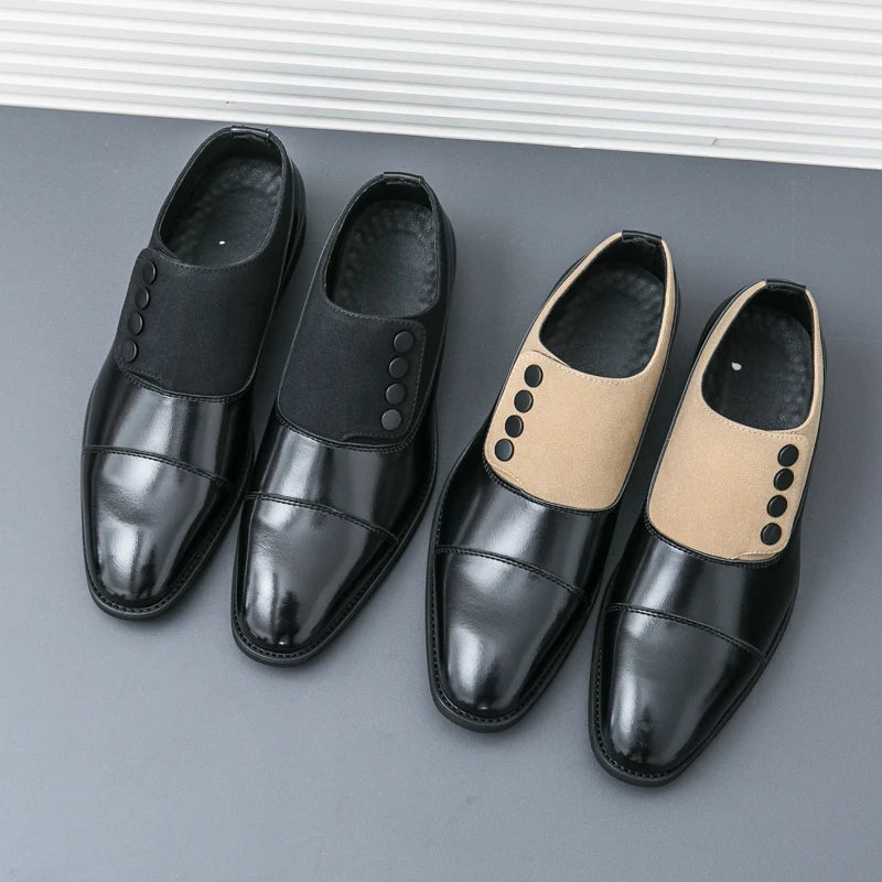 Men Breathable Leisure Soft Leather Loafers Formal Shoes