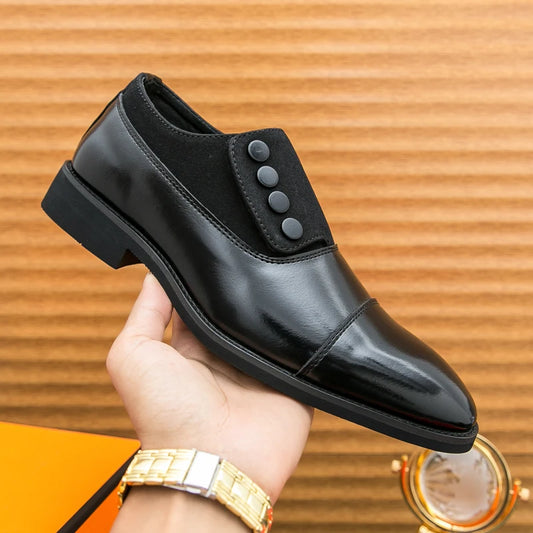 Men Breathable Leisure Soft Leather Loafers Formal Shoes