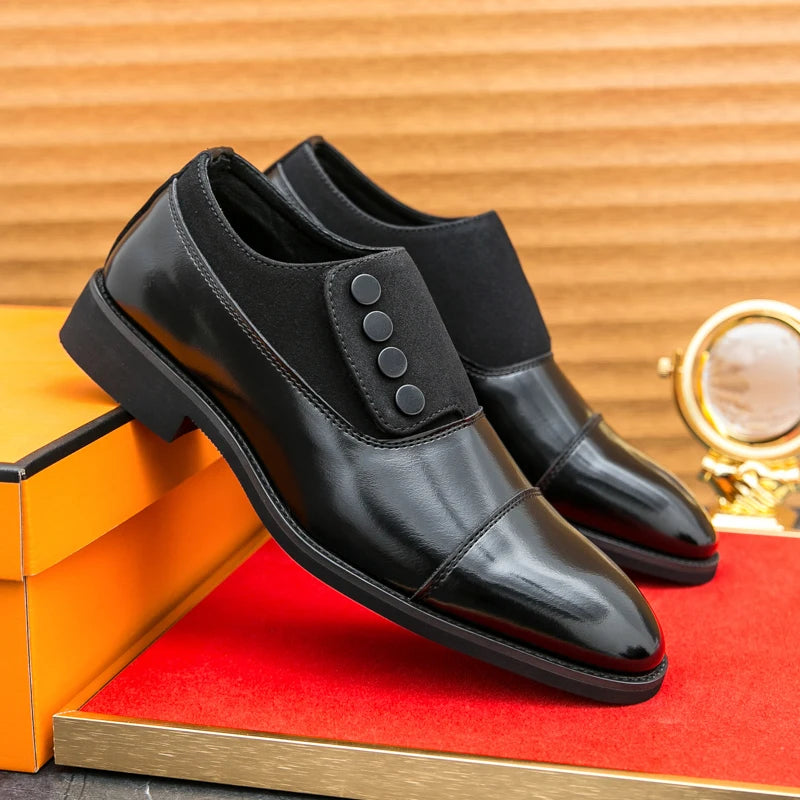 Men Breathable Leisure Soft Leather Loafers Formal Shoes