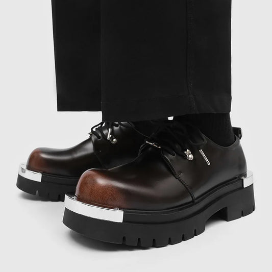 New Good Quality Fashion Platform Men Leather Shoes Comfort Large Size British Style Men Formal Shoes