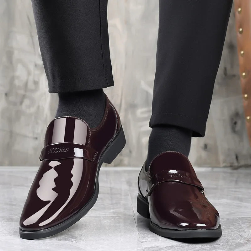 Black Casual Business Slip on Loafers