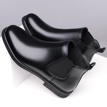 Casual Leather Men´s Chelsea Boots Comfortable Male Business Shoes