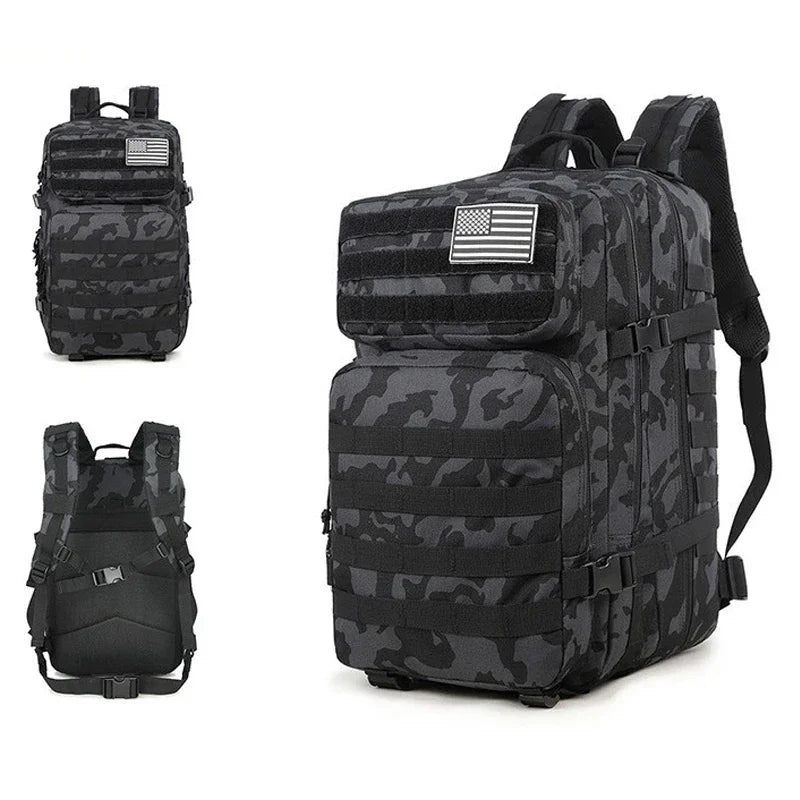 Men's EDC Outdoor Hiking Survival Backpack Camouflage Large Capacity
