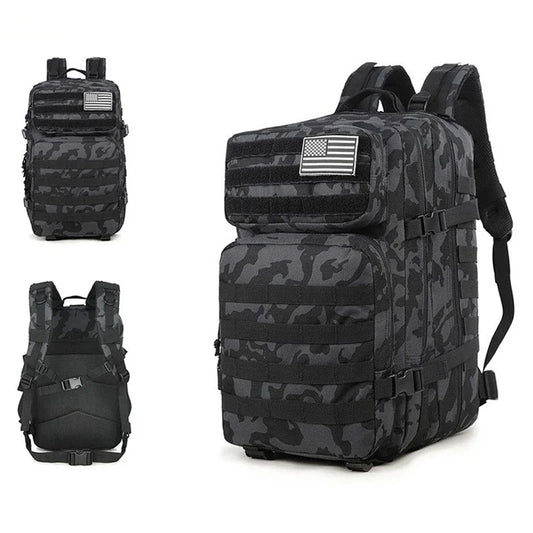 Men's EDC Outdoor Hiking Survival Backpack Camouflage Large Capacity