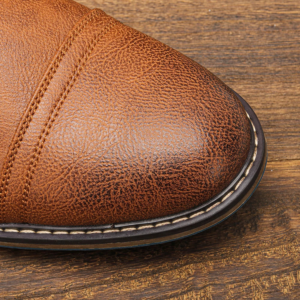 Men's Ankle Boots Leather Footwear Stylish Men's Boots