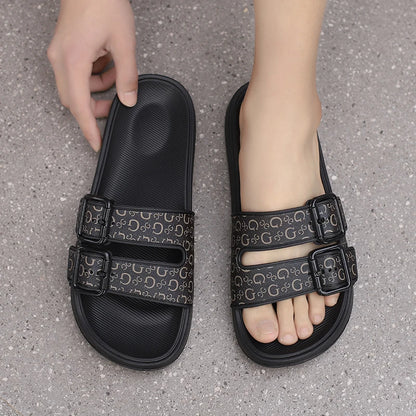 Men's Genuine Comfortable  House Slippers Flip Flop Slides