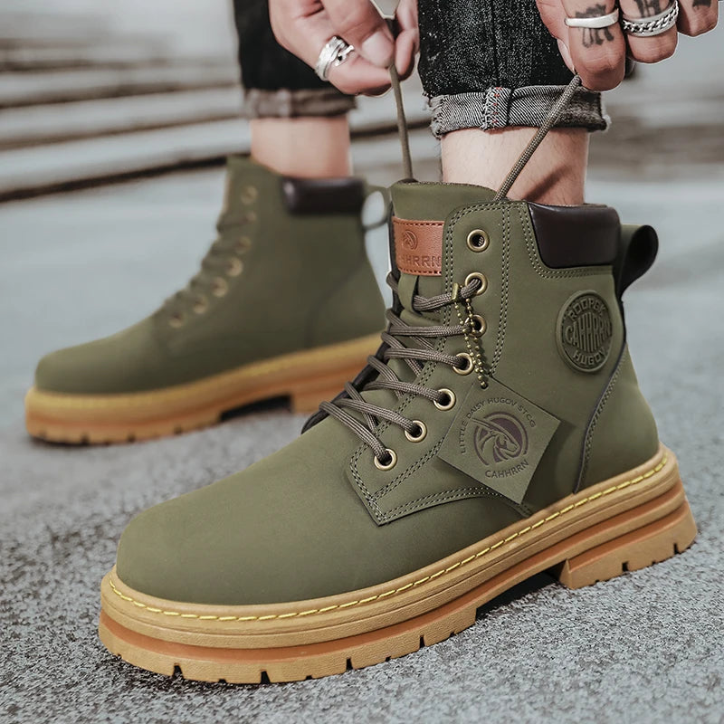 Men Waterproof Hiking Boot - Chelsea Retro Boots