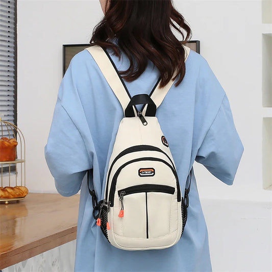 Multifunction Oxford Outdoor Sports Backpack Travel Pouch Fashion Women Chest Bag Large Capacity Women's Handbags Shoulder Bags