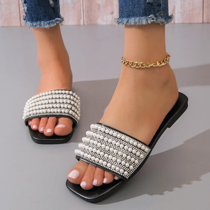 Women's fashionable flat slipper