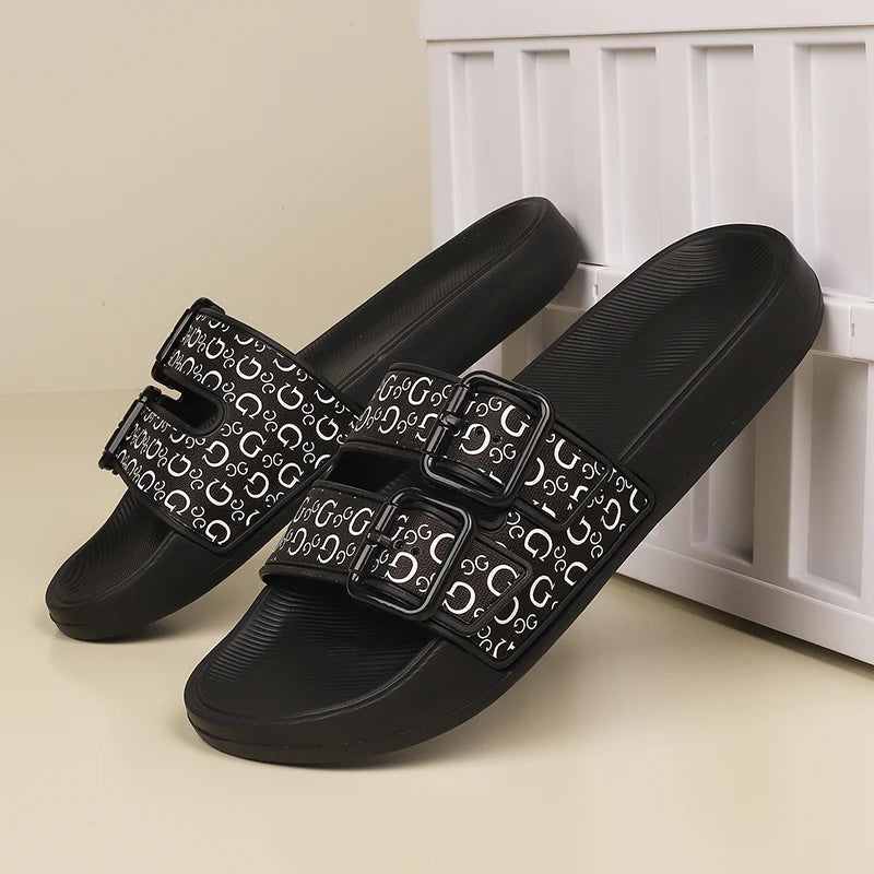 Men's Genuine Comfortable  House Slippers Flip Flop Slides