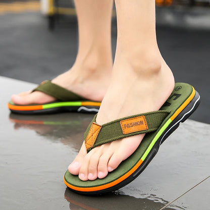 High Quality Green Men Flip-Flop Non-slip Slippers