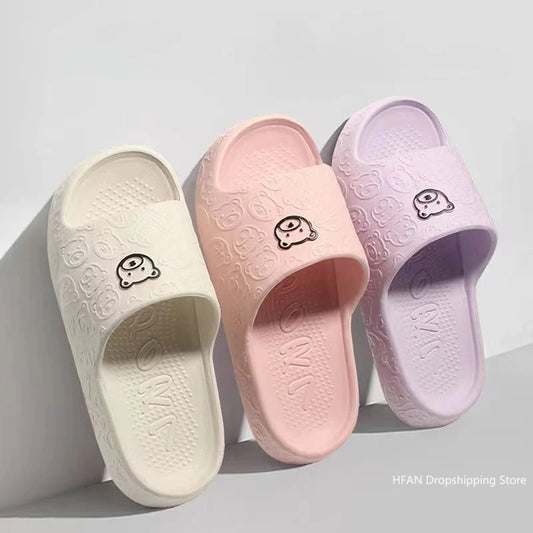 Women's Flat Slippers Solid Color