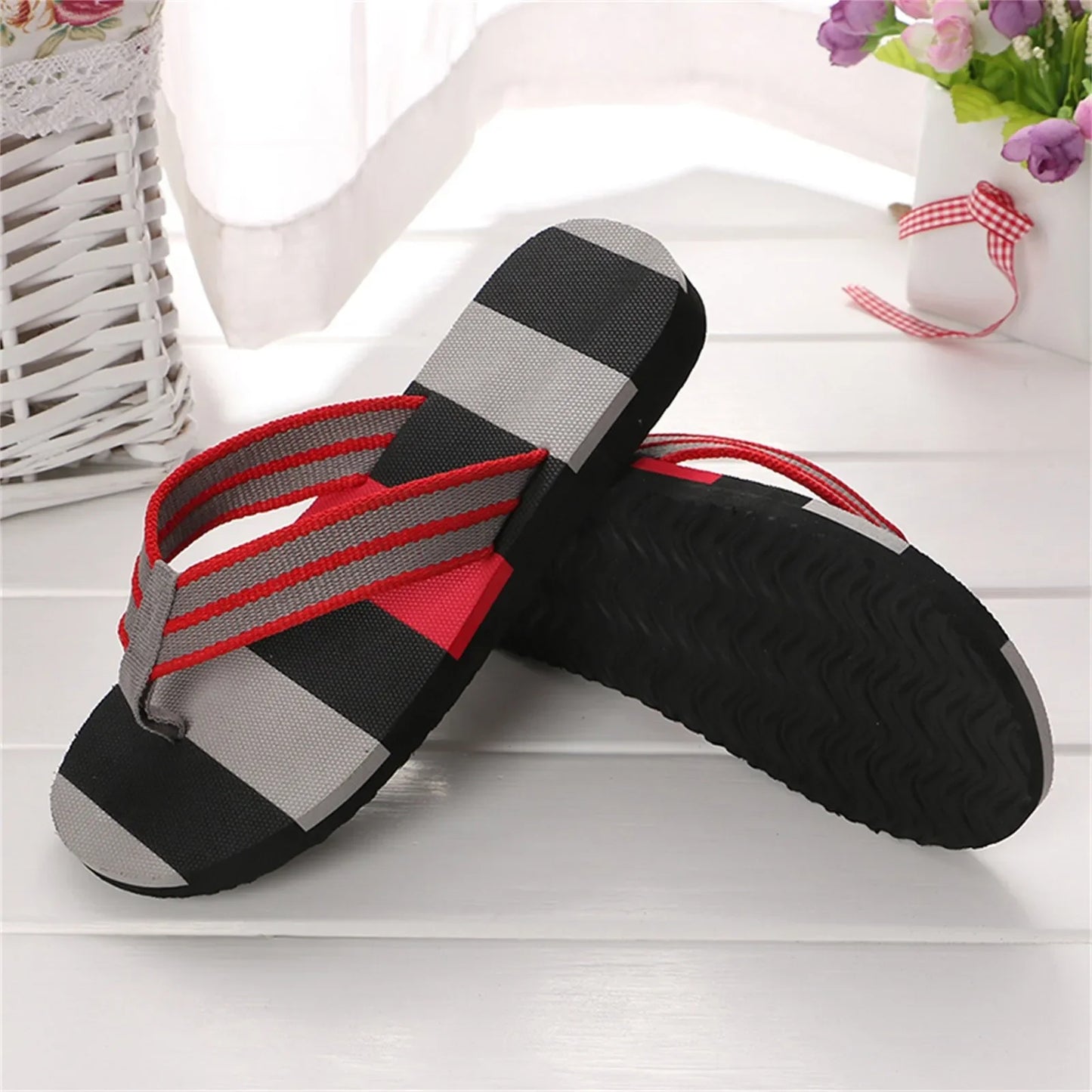 Male Slipper Indoor Or Outdoor Flip Flops