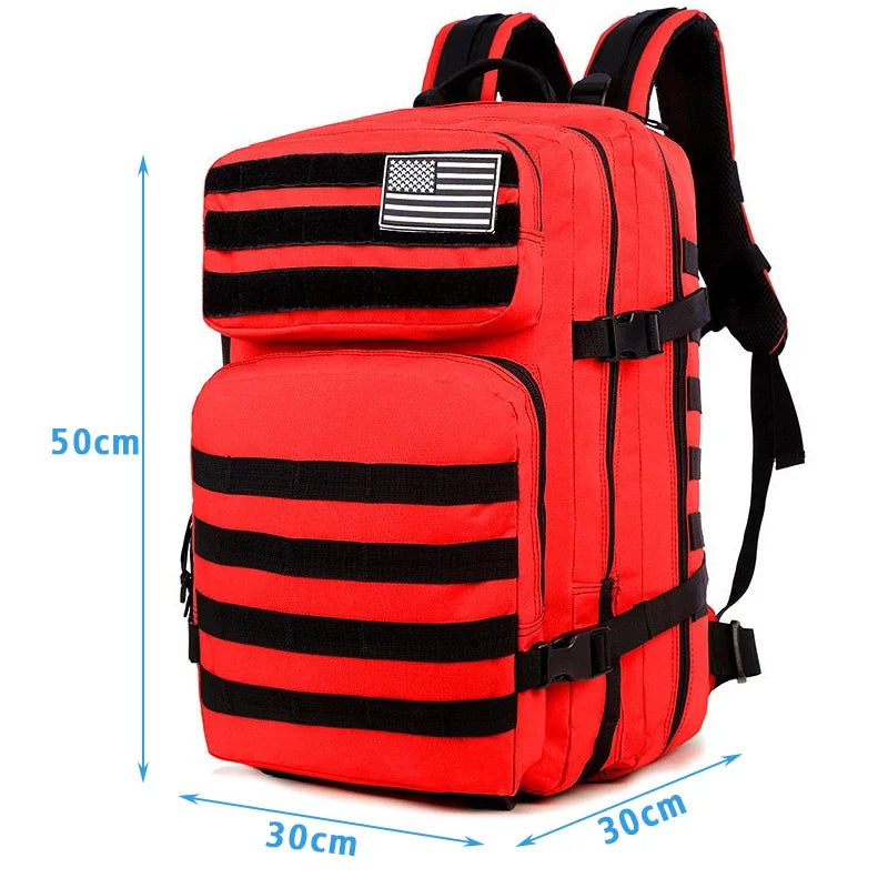 Men's EDC Outdoor Hiking Survival Backpack Camouflage Large Capacity