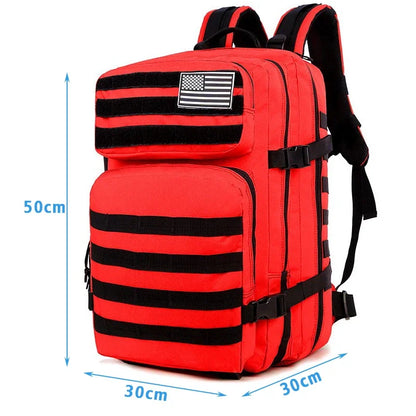 Men's EDC Outdoor Hiking Survival Backpack Camouflage Large Capacity